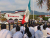 UNACH Campus VII Presente en el evento de Honores al Día de la Bandera de México