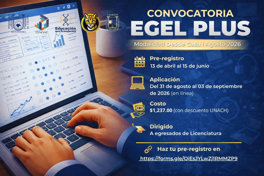 CONVOCATORIA EGEL PLUS- Modalidad Desde Casa | Agosto 2026