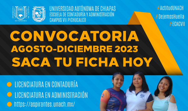 CONVOCATORIA CICLO ESCOLAR AGOSTO-DICIEMBRE 2023