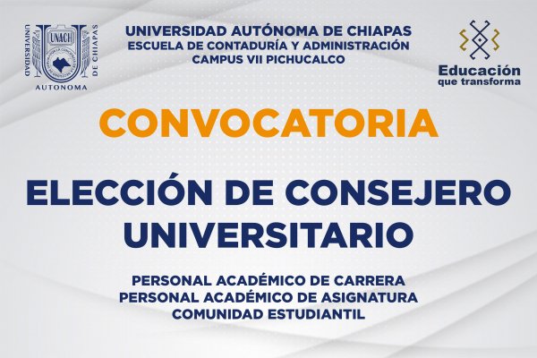 ELECCION DE CONSEJERO UNIVERSITARIO