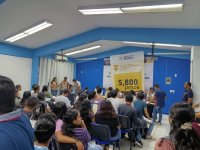 Entregan tarjetas del programa “Jóvenes Escribiendo el Futuro” a estudiantes de nuevo ingreso de la ECA Campus VII Pichucalco