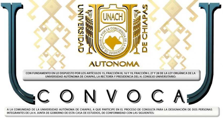 Convocatoria para participar en el proceso de consulta para la designación de dos personas integrantes de la H. Junta de Gobierno