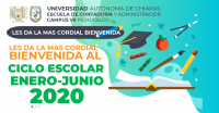 BIENVENIDOS AL CICLO ESCOLAR ENERO-JUNIO 2020