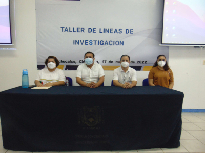 Personal Docente del Campus VII Pichucalco, recibe Taller de Líneas de Investigación