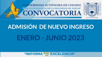 Convocatoria de admisión Enero - Junio 2023