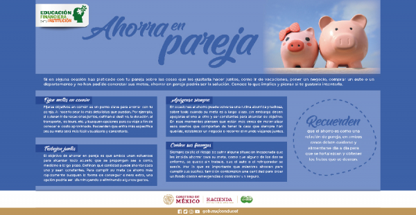 EDUCACIÓN FINANCIERA: Ahorra en pareja