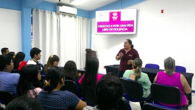 Promueven en ECA Campus VII la plática “Derecho a Vivir una Vida Libre de Violencia”