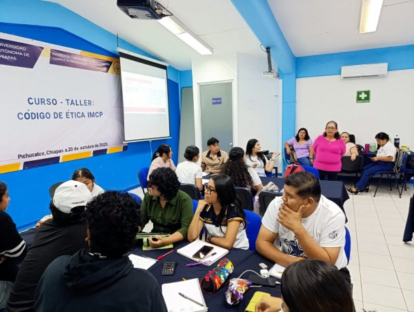Continúa con éxito el Curso-Taller del Código de Ética Profesional del IMCP en la Escuela de Contaduría y Administración, Campus VII Pichucalco