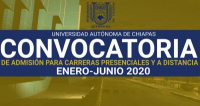 Convocatoria de admisión para carreras presenciales y a distancia Enero - Junio 2020