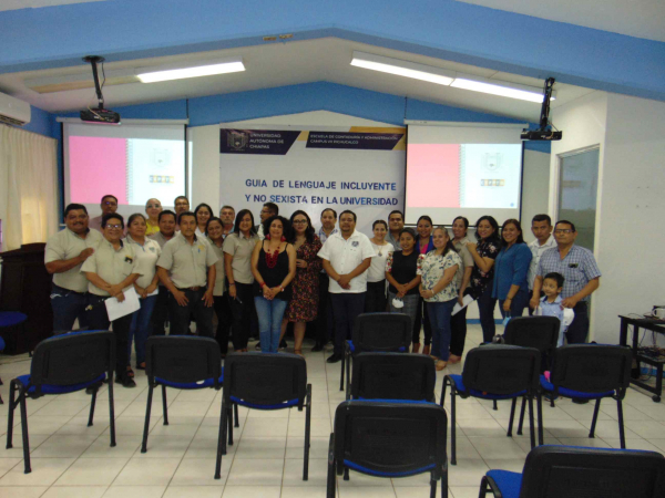 Docentes y Administrativos del Campus VII Pichucalco reciben Capacitación de Género y no Discriminación