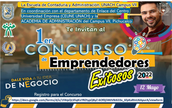 CONCURSO EMPRENDEDORES ECITOSOS UNACH C-VII