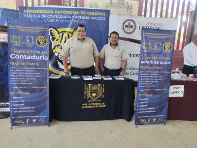 Campus VII Pichucalco promueve educación integral y de calidad en la Feria Profesiográfica de Salto de Agua, Chiapas